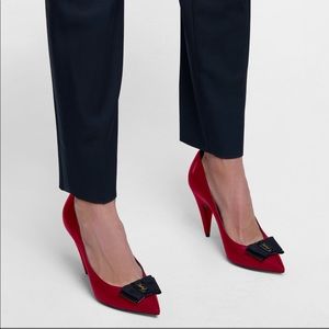 SAINT LAURENT Anais 95 leather pumps